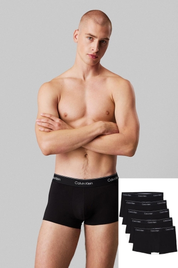 Calvin Klein Ondergoed LOW RISE TRUNK 5PK LV00NB4390 BLACK W BLACK WBS TM6