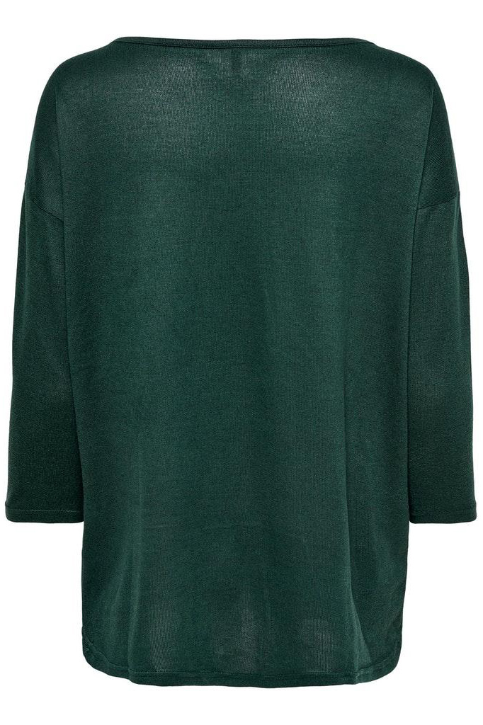 only onlelcos trui 15124402 gables/melange top solid 4/5 green jrs noos