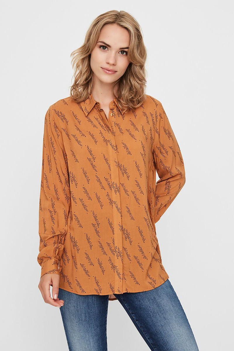 vmgunhild ls shirt wvn ga 10225819 vero moda blouse meerkat/aop gunhil