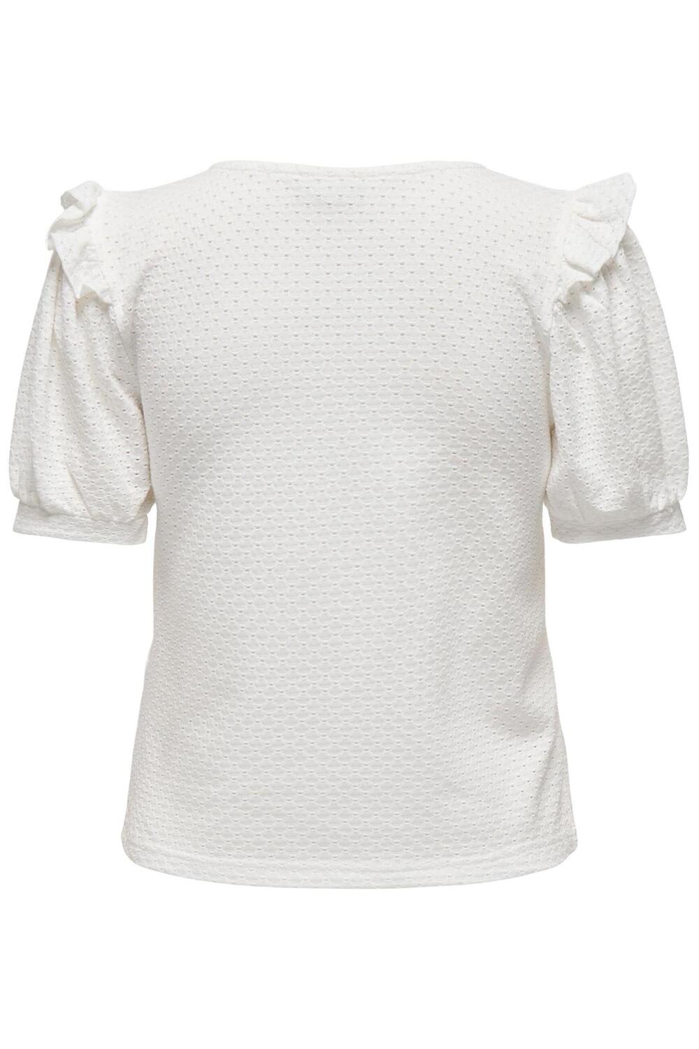 jdydua s/s frill top jrs 15294325 jacqueline de yong t-shirt cloud