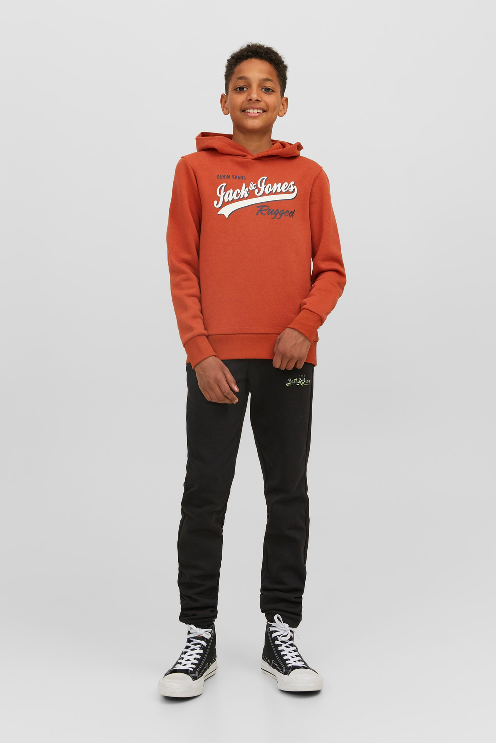 jjelogo sweat hood 2 col 22/23 noos 12212287 jack & jones junior