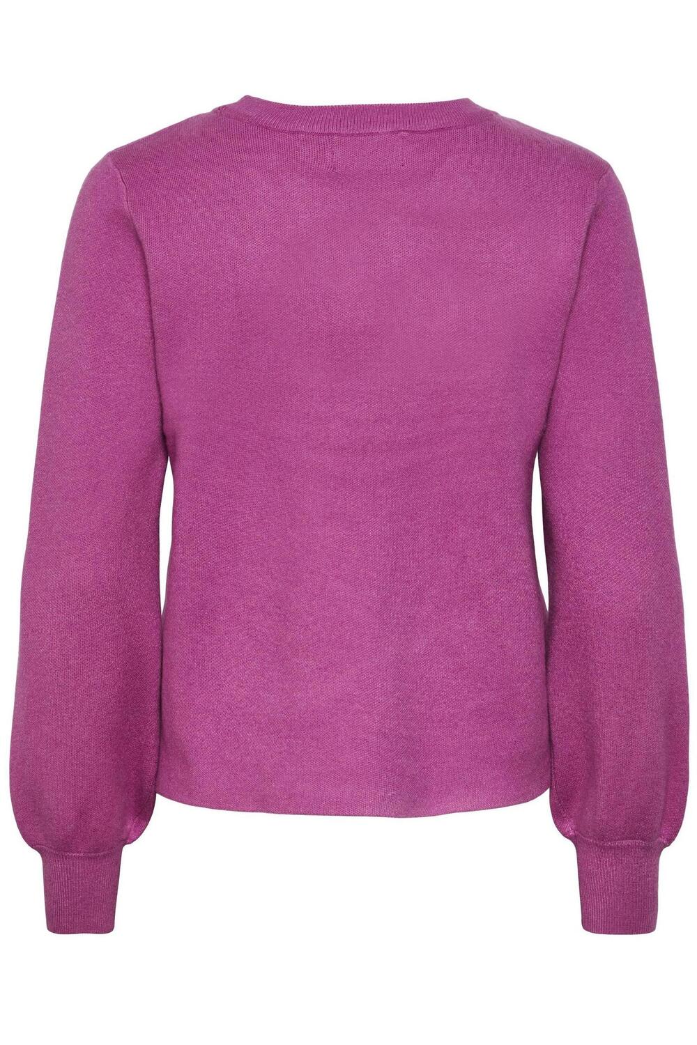 pcjenna ls o-neck knit noos bc 17126297 pieces trui radiant orchid