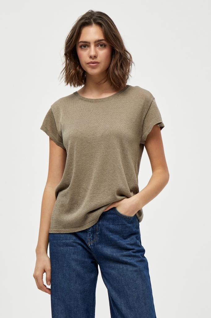 carlina knit tee mi4035 minus trui 394 wood smoke lurex