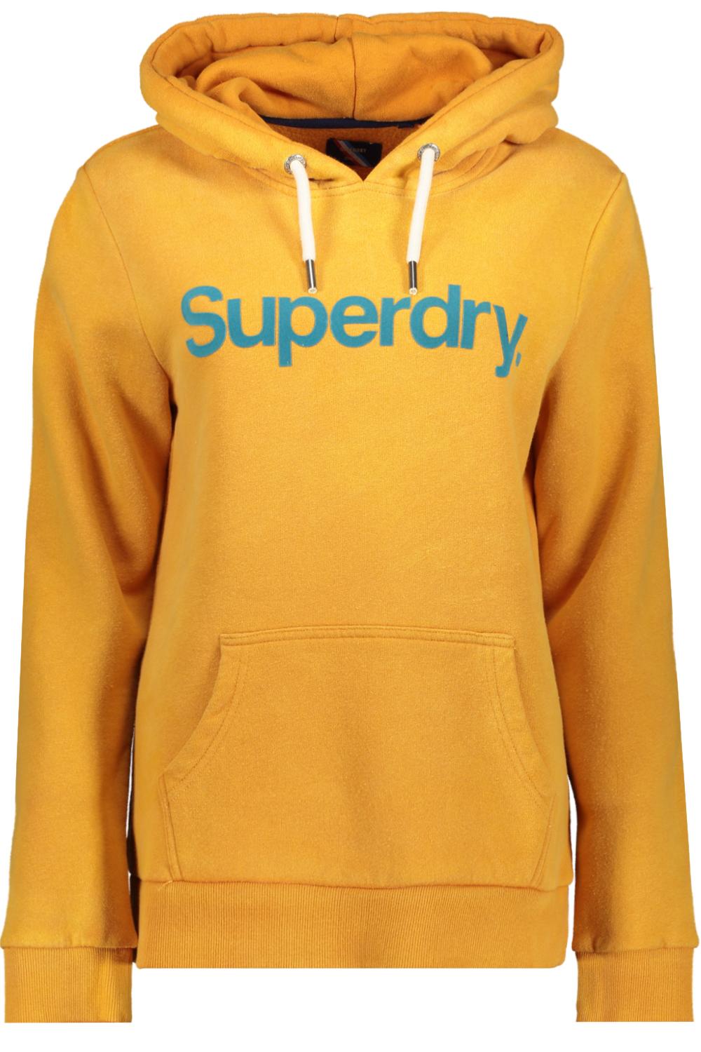 Vintage Core Logo Hood W2011470a Superdry Sweater Thrift Gold