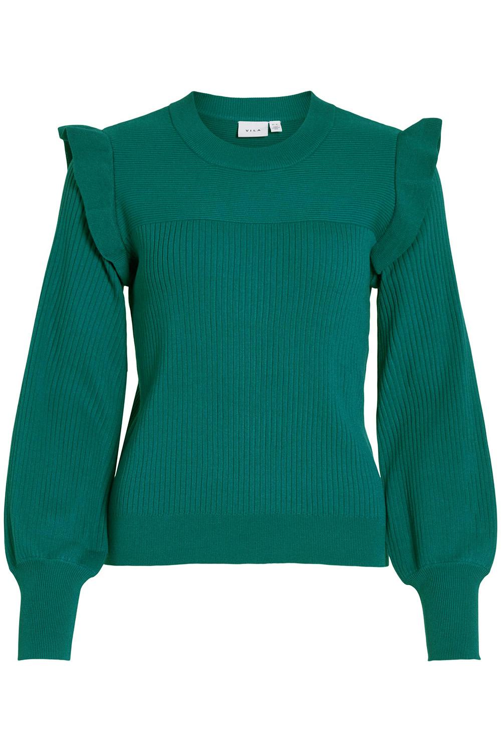 vineira l/s knit top/4/lr 14092522 vila trui ponderosa pine