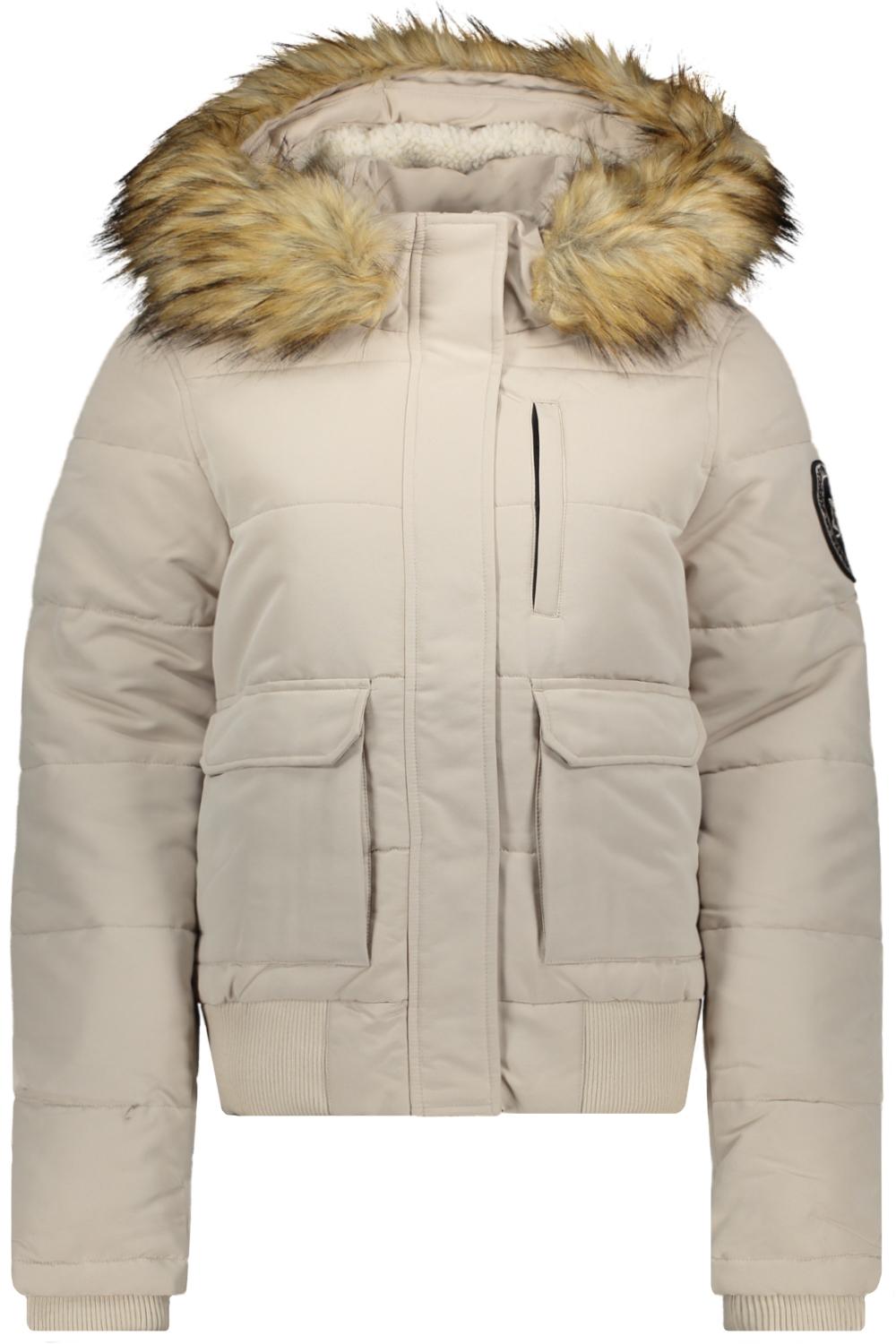 everest grey chateau bomber puffer w5011576a jas 7mo superdry hooded